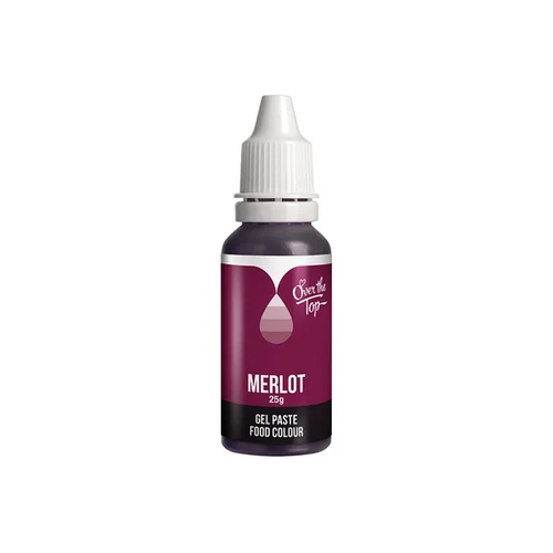 Gel Food Colour Merlot 25g Edibles Over The Top   