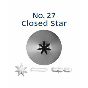 Piping Tip Stainless Steel Closed Star Standard No. 27 Supplies Loyal   