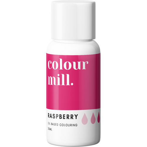 Oil Based Colouring 20ml Raspberry Edibles Colour Mill.   