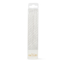 Load image into Gallery viewer, Spiral Candles 12pk Pearl White  Cake &amp; Candle   