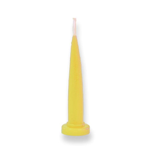 Single Bullet Candles 4.5cm Tall Lemon Yellow  Cake & Candle   