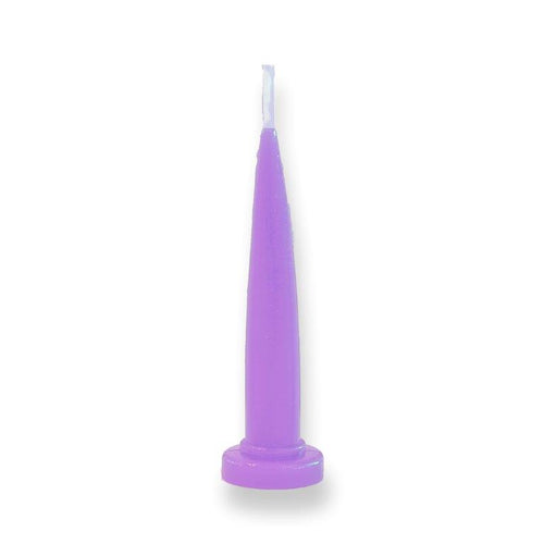 Single Bullet Candles 4.5cm Tall Purple  Cake & Candle   