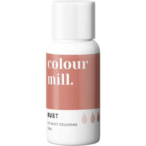 Oil Based Colouring 20ml Rust Edibles Colour Mill.   