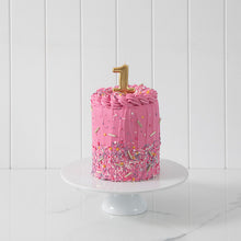 Load image into Gallery viewer, Number Candles 8cm Tall Gold  Cake &amp; Candle   