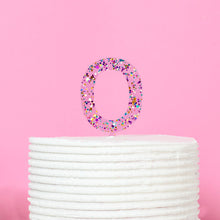 Load image into Gallery viewer, &quot;0-9&quot; Rainbow Glitter Cake Toppers Cake Toppers Cake &amp; Candle 0  