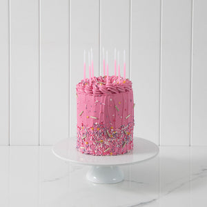 Ombre Candles 12pk Pink  Cake & Candle   