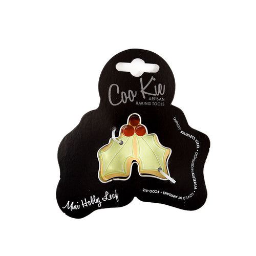 Coo Kie Cookie Cutter - Holly Leaf Mini Supplies Coo Kie   