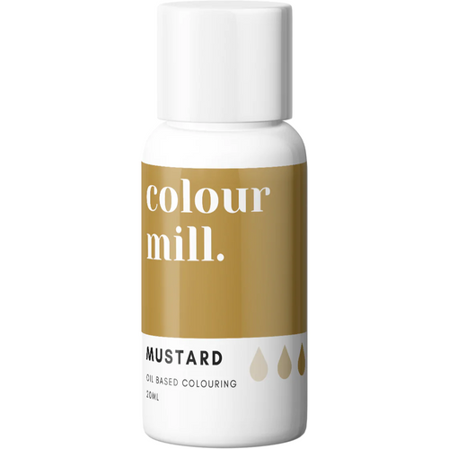 Oil Based Colouring 20ml Mustard Edibles Colour Mill.   