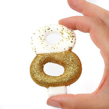 Load image into Gallery viewer, Number Candles 8cm Tall Glitter Dipped Gold  Cake &amp; Candle 8  
