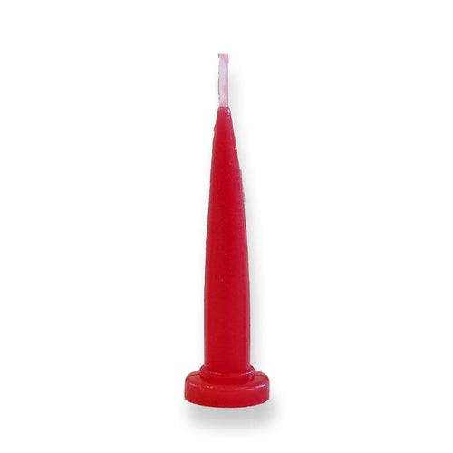 Single Bullet Candles 4.5cm Tall Red  Cake & Candle   