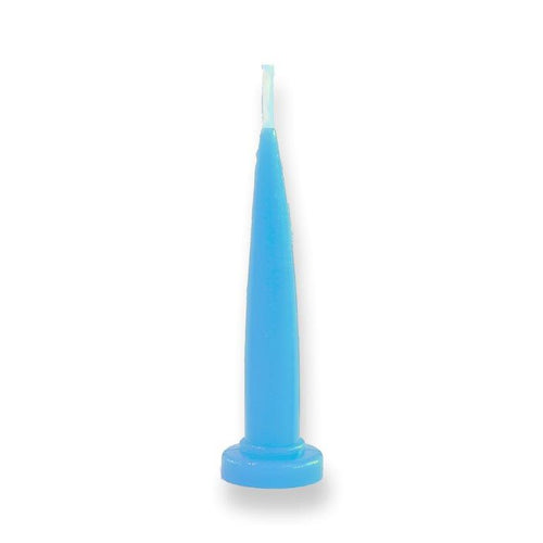 Single Bullet Candles 4.5cm Tall Light Blue  Cake & Candle   