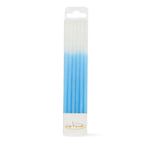 Load image into Gallery viewer, Ombre Candles 12pk Blue  Cake &amp; Candle   