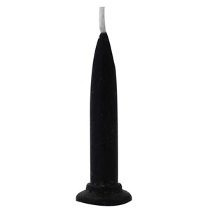 Bullet Candles 12pk Black  Cake & Candle   