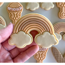 Load image into Gallery viewer, Cookie Cutter &amp; Embosser Stamp - Rainbow With Clouds Supplies Cookie Cutter Store   