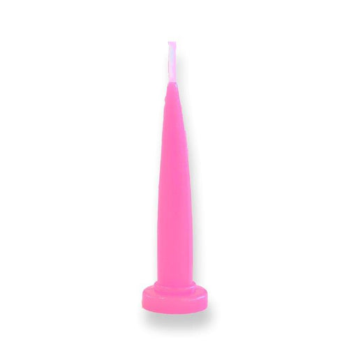 Single Bullet Candles 4.5cm Tall Hot Pink  Cake & Candle   
