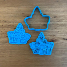 Load image into Gallery viewer, Cookie Cutter &amp; Embosser Stamp - Beach Sand Castle Supplies Cookie Cutter Store   