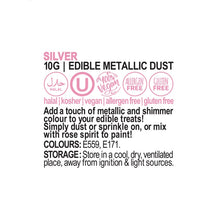 Load image into Gallery viewer, Edible Metallic Dust - Silver