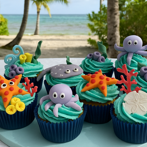 Children's Class: Under the sea cupcakes {WEDNESDAY 14TH JANUARY 11AM - 1PM} Merryday