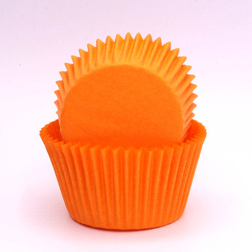 Paper Baking Cups Orange (All Sizes) Bakeware Confeta   