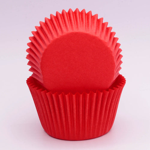 Paper Baking Cups Red (All Sizes) Bakeware Confeta   