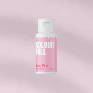 Oil Based Colouring 20ml Baby Pink Edibles Colour Mill   