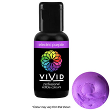 Load image into Gallery viewer, Gel Food Colour Electric Purple 21g Edibles Vivid