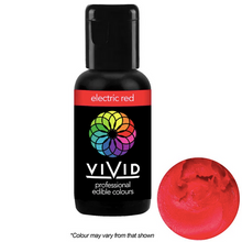 Load image into Gallery viewer, Gel Food Colour Electric Red 21g Edibles Vivid
