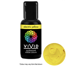 Load image into Gallery viewer, Gel Food Colour Electric Yellow 21g Edibles Vivid