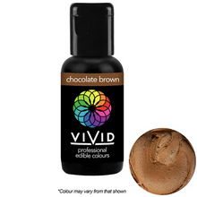 Load image into Gallery viewer, Gel Food Colour Chocolate Brown 21g Edibles Vivid