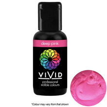 Load image into Gallery viewer, Gel Food Colour Deep Pink 21g Edibles Vivid