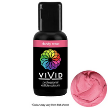 Load image into Gallery viewer, Gel Food Colour Dusty Rose 21g Edibles Vivid