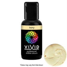 Load image into Gallery viewer, Gel Food Colour Ivory 21g Edibles Vivid