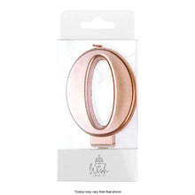 Load image into Gallery viewer, Number Candles 6.5cm Tall Rose Gold
