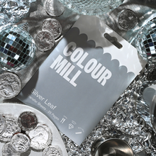 Load image into Gallery viewer, Edible Silver Leaf - 5 Transfer Sheets 8cm x 8cm Edibles Colour Mill