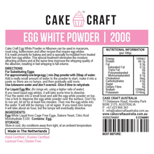 Load image into Gallery viewer, Egg White Powder 200g Edibles Cake Craft