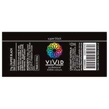 Load image into Gallery viewer, Gel Food Colour Super Black 21g Edibles Vivid