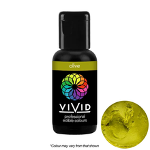 Load image into Gallery viewer, Gel Food Colour Olive Green 21g Edibles Vivid