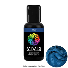 Load image into Gallery viewer, Gel Food Colour Navy Blue 21g Edibles Vivid