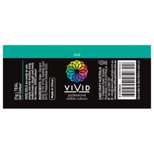 Load image into Gallery viewer, Gel Food Colour Teal 21g Edibles Vivid