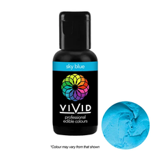 Load image into Gallery viewer, Gel Food Colour Sky Blue 21g Edibles Vivid