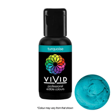 Load image into Gallery viewer, Gel Food Colour Turquoise 21g Edibles Vivid