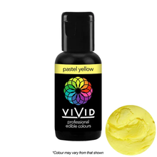 Load image into Gallery viewer, Gel Food Colour Pastel Yellow 21g Edibles Vivid