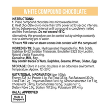 Load image into Gallery viewer, Compound Chocolate - White 300g Edibles Barry Callebaut