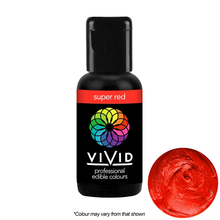 Load image into Gallery viewer, Gel Food Colour Super Red 21g Edibles Vivid