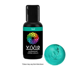 Load image into Gallery viewer, Gel Food Colour Teal 21g Edibles Vivid