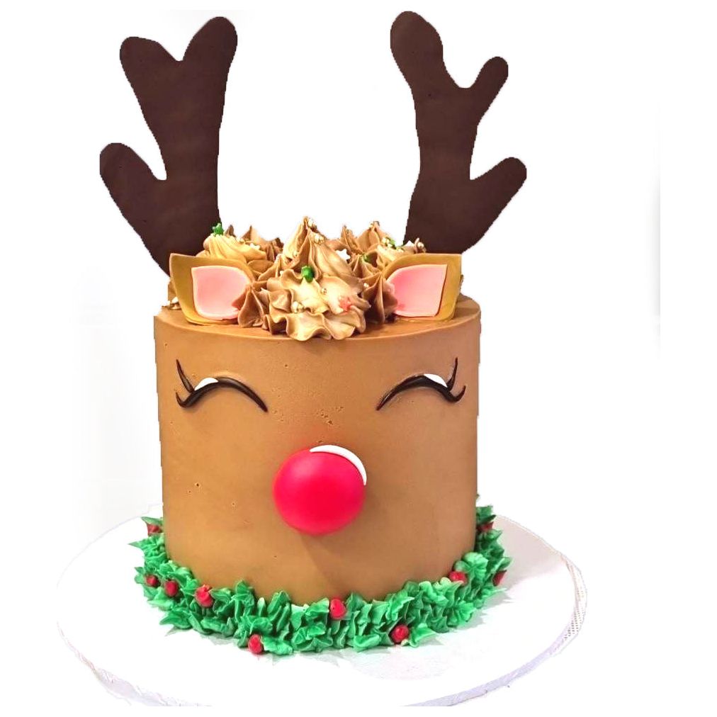Rudolph The Red-Nosed Reindeer DIY cake kit – Clever Crumb