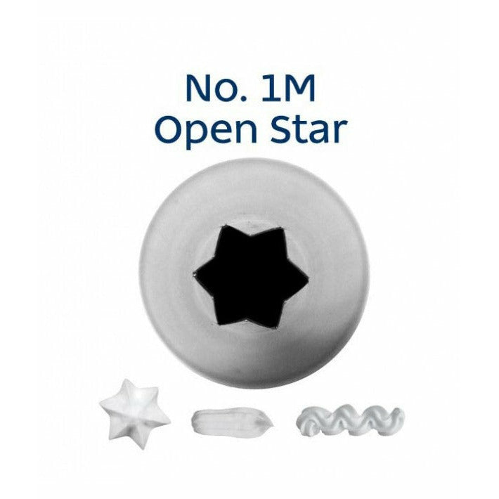 Piping Tip Stainless Steel Open Star Medium No. 1M Supplies Loyal   