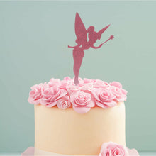 Load image into Gallery viewer, Fairy Pink Glitter Acrylic Cake Topper Cake Toppers Sugar Crafty   