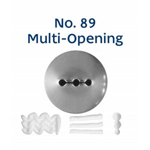 Piping Tip Stainless Steel Multi-Opening Standard No. 89 Supplies Loyal   