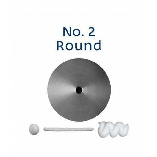 Piping Tip Stainless Steel Round Standard No. 2 Supplies Loyal   